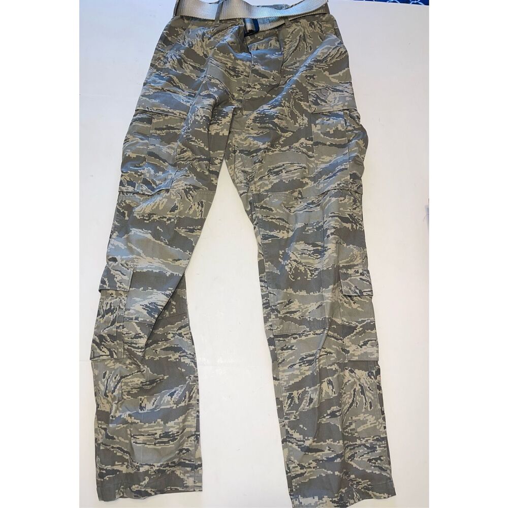 USAF US‎ Air Force Camo Cargo Pants 34R Utility Trousers Combat Uniform A43